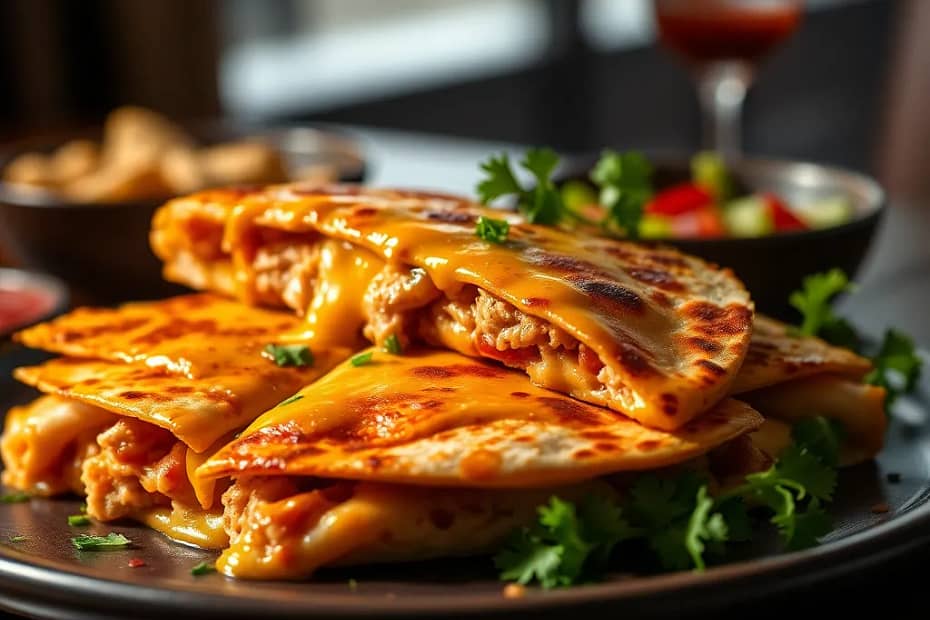 Cheesy Chicken Quesadillas