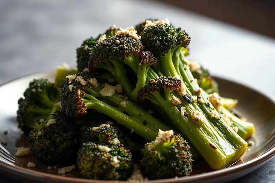 Garlic Parmesan Roasted Broccoli